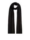 Fabiana Filippi Lightweight Long Rectangular Scarf With Sparkling Finish In Black