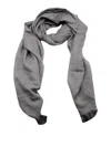 Fabiana Filippi Wool Scarf Embellished With Small Micro Sequins Measuring 140 X 200 Cm In Grey