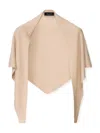 Fabiana Filippi Wool Scarf In Gold
