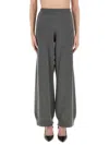 Fabiana Filippi Grey Wool Silk Cashmere Trousers In Gray