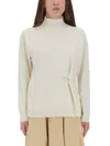 Fabiana Filippi Wool, Silk And Cashmere Sweater In White