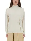 Fabiana Filippi Wool, Silk And Cashmere Sweater In White