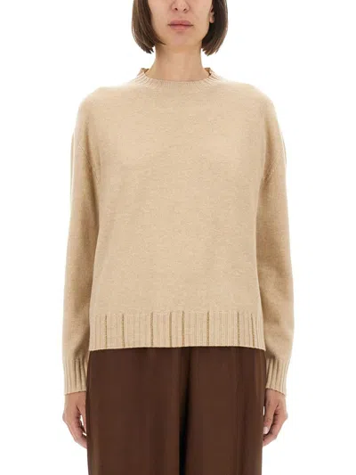 Fabiana Filippi Wool, Silk And Cashmere Sweater In Neutral