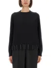 Fabiana Filippi Crew Neck Knitwear Long Sleeves In Black