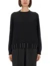 Fabiana Filippi Crew Neck Knitwear Long Sleeves In Black