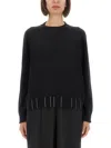 Fabiana Filippi Crew Neck Knitwear Long Sleeves In Black