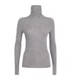 Fabiana Filippi Wool-silk-cashmere Ribbed Sweater In Gray