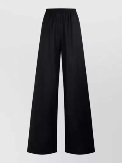 Fabiana Filippi Wool Silk Cashmere Wide-leg Flared Trousers