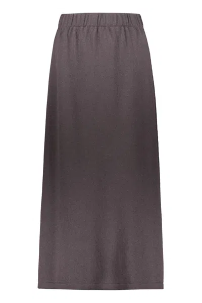 Fabiana Filippi Wool Skirt In Grey