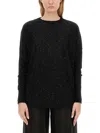 Fabiana Filippi Sequin-embellished Jumper In Black