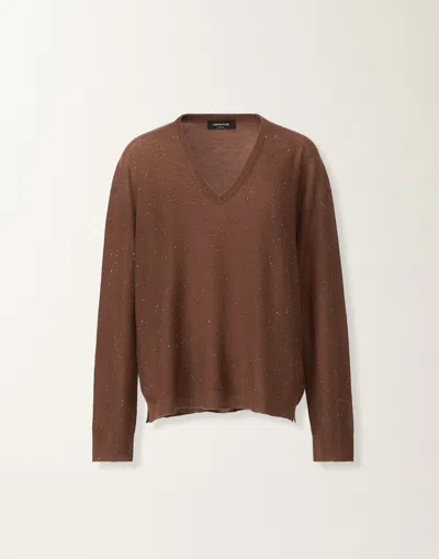 Fabiana Filippi Wool Sweater With Sequins