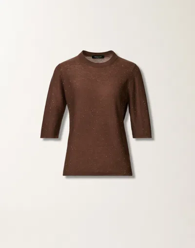 Fabiana Filippi Wool Sweater With Sequins