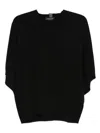 Fabiana Filippi Wool Blend Batwing Sleeve Top