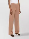 Fabiana Filippi Wool Trousers With Elastic Waistband And Wide-leg Design