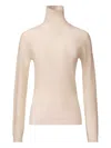 Fabiana Filippi Sequin Embellishment Wool Turtleneck Sweater In Pink