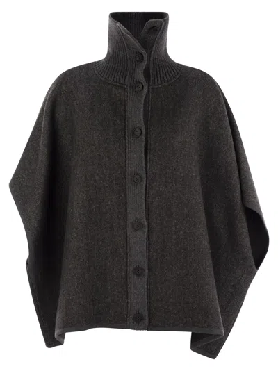 FABIANA FILIPPI WOOL TURTLENECK CAPE