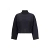 Fabiana Filippi Wool Turtleneck Sweater In Black