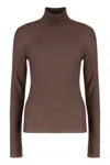 Fabiana Filippi Wool Turtleneck Sweater In Blue
