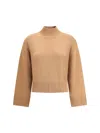 Fabiana Filippi Wool Turtleneck Sweater In Brown