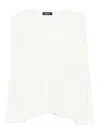 Fabiana Filippi Wool V-necked Sweater In White