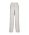 Fabiana Filippi Wool Wide-legged Casual Trousers In White
