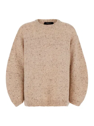 Fabiana Filippi Wool-blend Knit Sweater In Brown