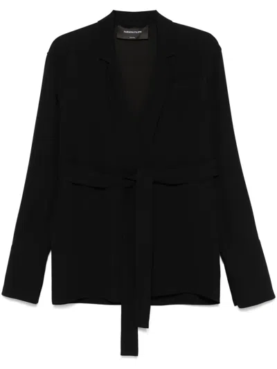 Fabiana Filippi Wrap Blouse In Black