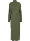 Fabiana Filippi Wrap Maxi Dress In Green