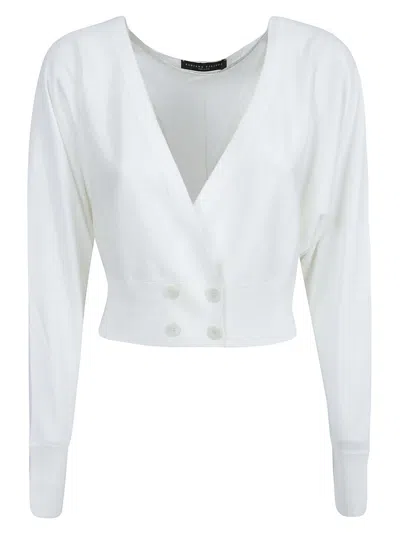 Fabiana Filippi Wrap V-neck Cardigan In White
