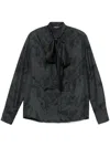 Fabiana Filippi X Benni Bosetto Printed Silk Shirt In Black
