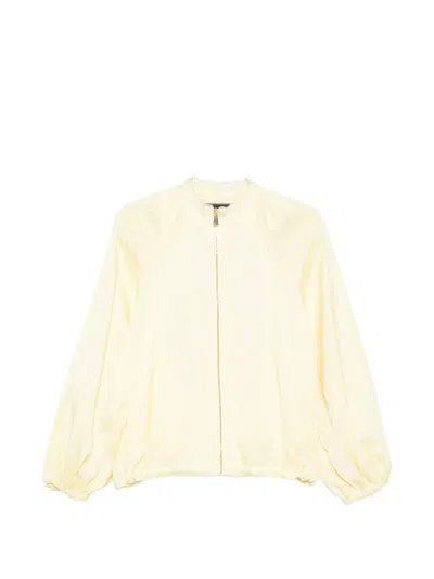 Fabiana Filippi Zip-fastening Jacket In Neutral