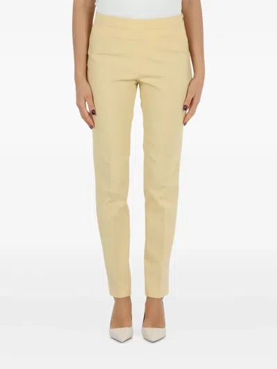 Fabiana Filippi Zip-fastening Trousers In Yellow