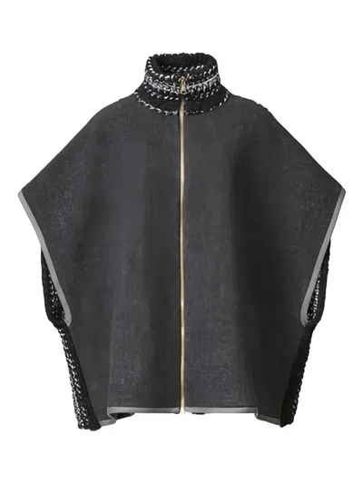 FABIANA FILIPPI ZIP-FRONT CAPE