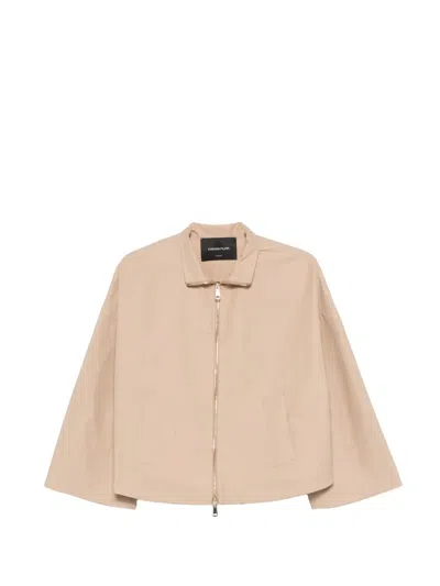 Fabiana Filippi Zip Jacket In Neutral