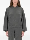 Fabiana Filippi Wool, Silk And Cashmere Sweatshirt In Gray
