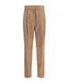 Fabiana Filippi Beige Fleece Wool Dress Pants In Neutral