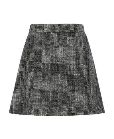 Fabiana Filippi Zipper Closed Skirt In Black