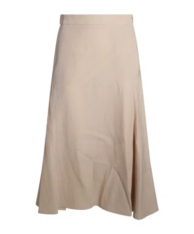 Fabiana Filippi Zippered Skirt In Beige