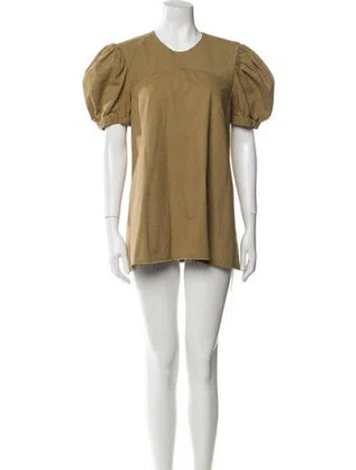 Pre-owned Fabiana Pigna Crew Neck Mini Dress In Neutral