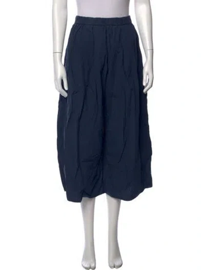 Pre-owned Fabiana Pigna Wide Leg Pants In Blue