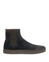 Fabiano Ricci Man Ankle Boots Midnight Blue Size 8 Leather In Blue