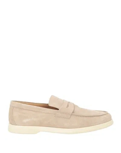 Fabiano Ricci Man Loafers Beige Size 10.5 Leather In Brown