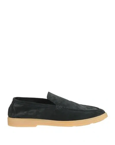 Fabiano Ricci Man Loafers Midnight Blue Size 10 Leather