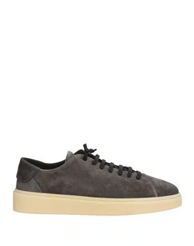 Fabiano Ricci Man Sneakers Lead Size 11 Leather