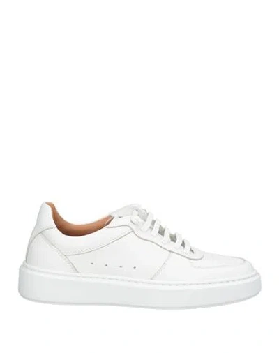 Fabiano Ricci Man Sneakers White Size 5 Leather In Multi