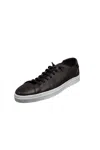 Fabiano Ricci Men Leather Low-top Sneakers In Brown In Brown