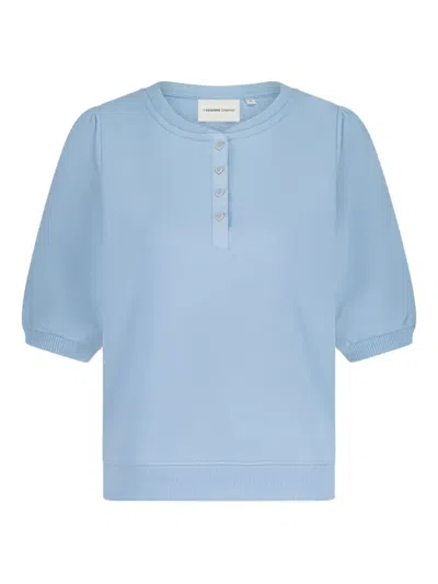Fabienne Chapot Button-fastening Sweatshirt In Blue
