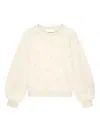 Fabienne Chapot Dina Heart Puff-sleeve Sweatshirt In Neutral