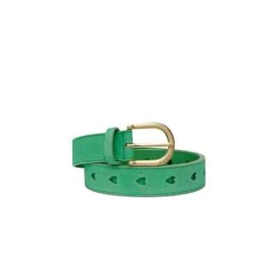 Fabienne Chapot Green Apple Cut It Out Heart Belt