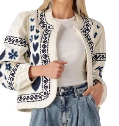 Fabienne Chapot Heart Quilted Padded Jacket In White